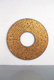 Circular gold painting